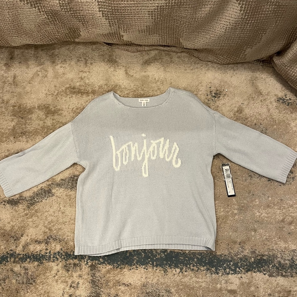 Bonjour Light blue sweater